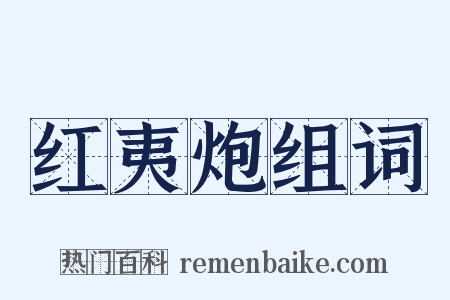 红夷炮组词是什么意思的图片